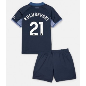 Tottenham Hotspur Dejan Kulusevski #21 Gostujuci Dres za Dječji 2023-24 Kratak Rukavima (+ kratke hlače)